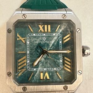 Christian Van Sant Green and Gold Watch